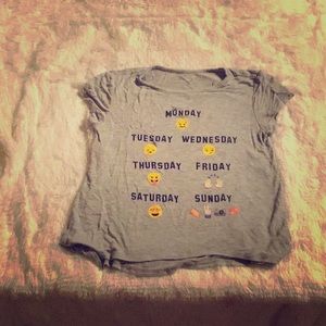 Days of the week shirt.👚